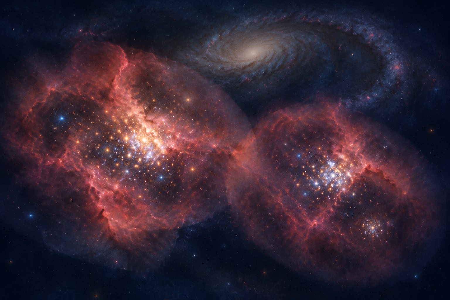 Illustration for “The Local Star Formation Environment Predicts Young Star Cluster Radii: Evidence from PHANGS-MUSE H-alpha Maps”